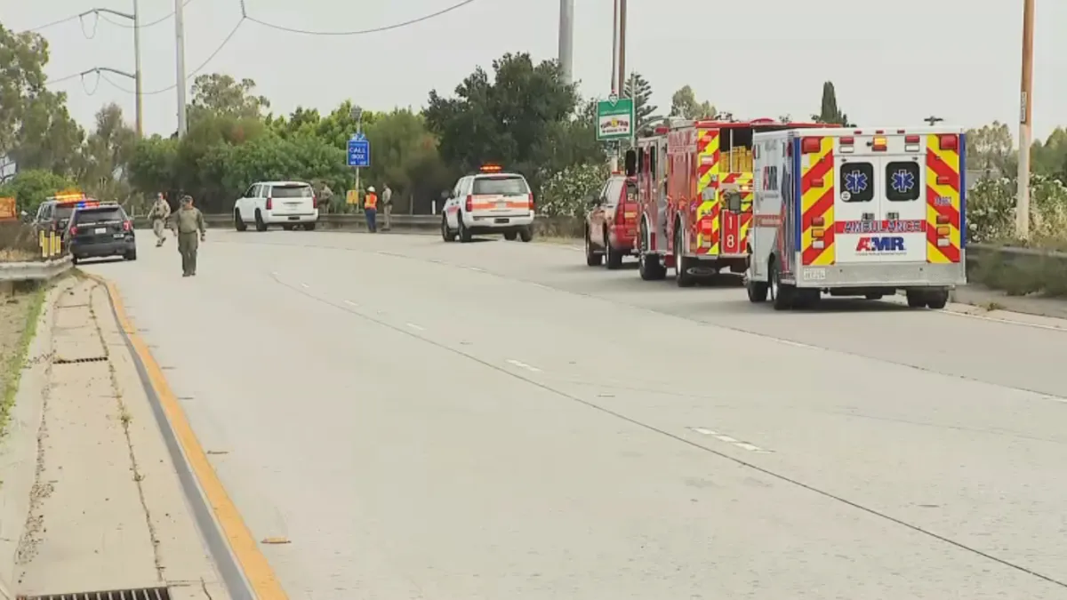 Grenade investigation closes 405 Freeway ramp near LAX