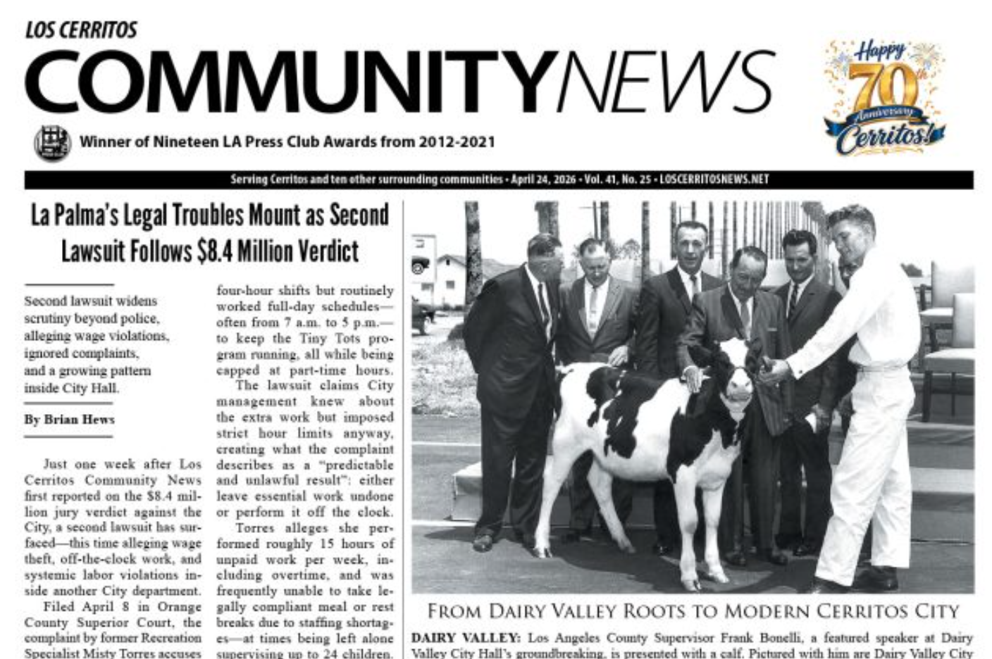 April 24, 2026 Los Cerritos Community News Digital Edition