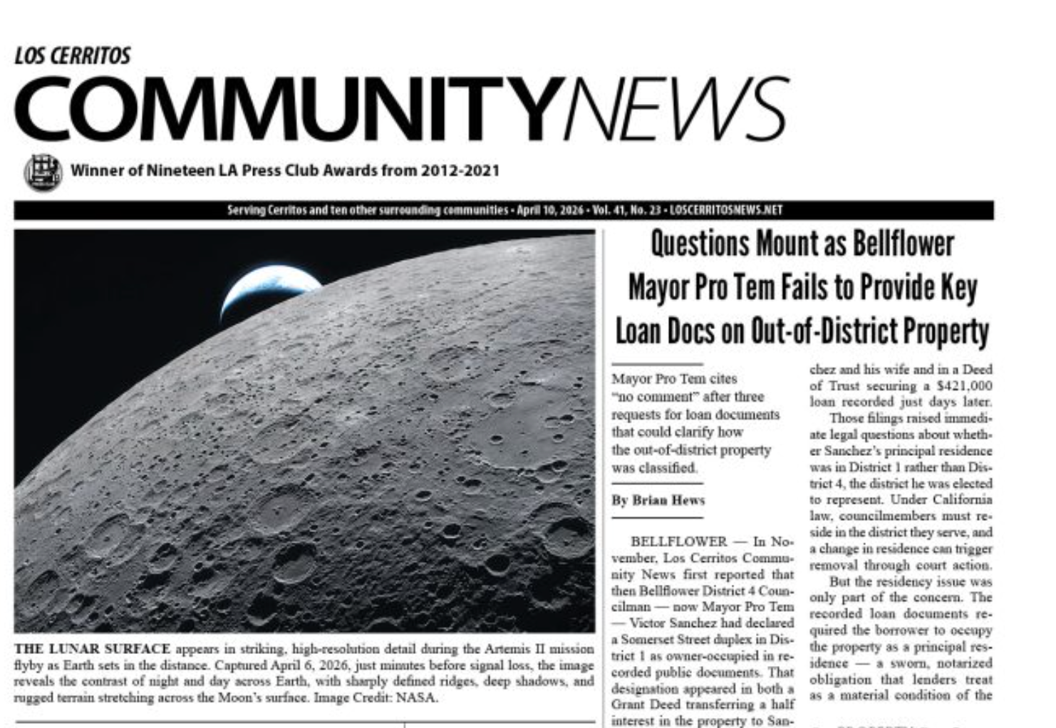 April 10, 2026 Los Cerritos Community News Digital Edition