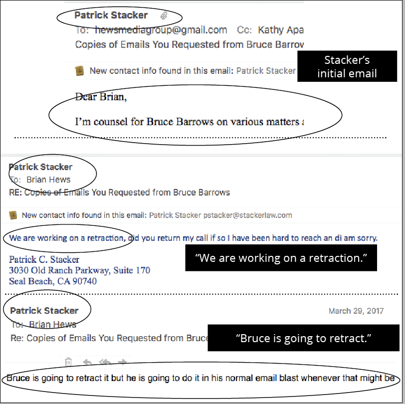 Cerritos City Council Candidate Bruce Barrows and His Attorney Threaten Hews Media Group Over Article