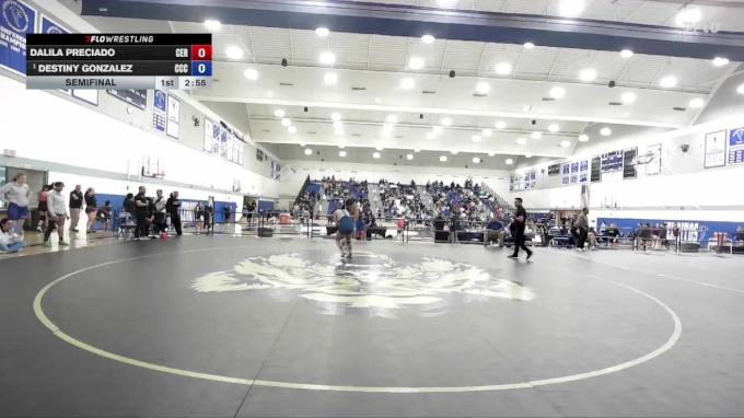 138 lbs Semifinal - Destiny Gonzalez, Colby Community College vs Dalila Preciado, Cerritos College