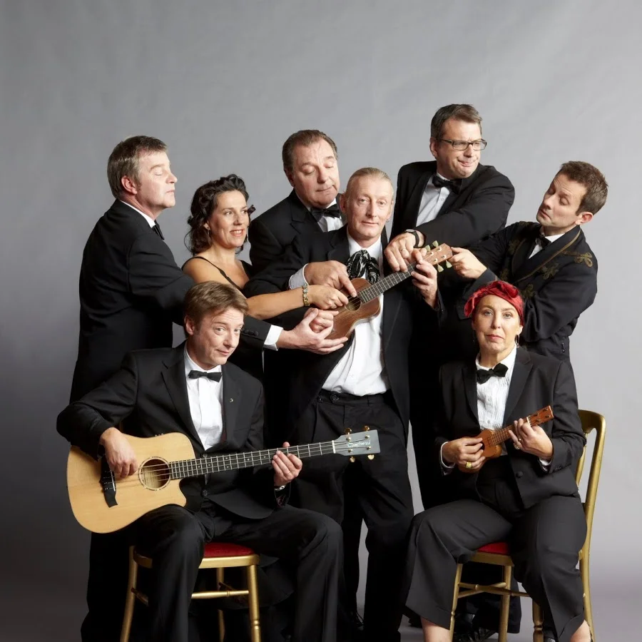 Ukulele Orchestra of Great Britain performing in Cerritos on Dec. 18