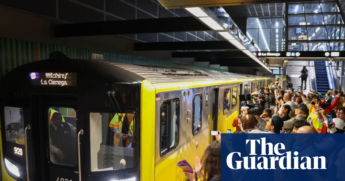 Riding the D in Los Angeles: city famous for traffic hopes new subway stations will be a ‘game changer’