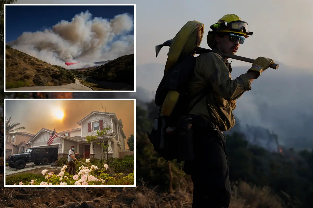 Sandy Fire evacuation warnings expand as fire pushes toward LA County
