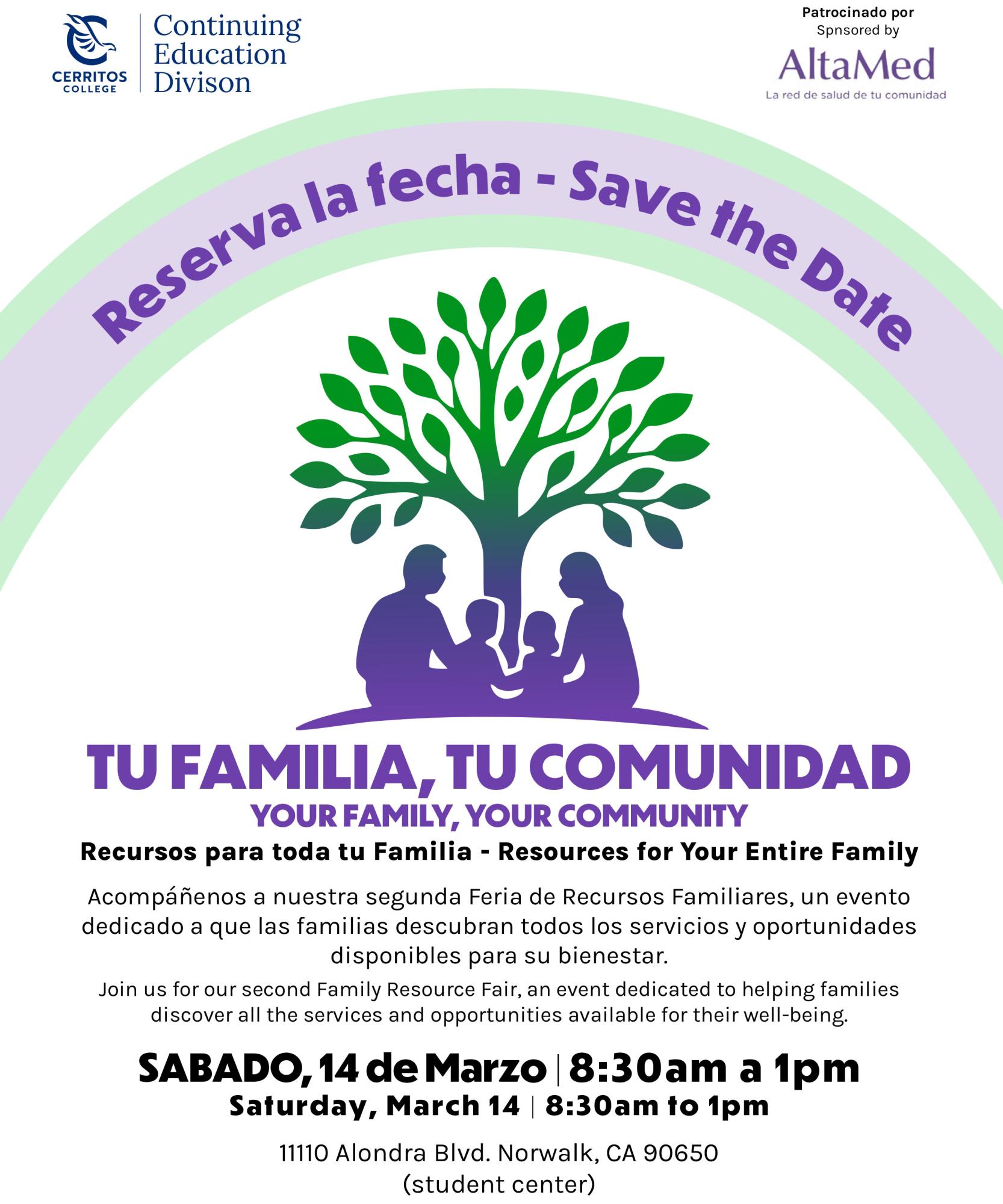 Cerritos College connects families to vital free resource services