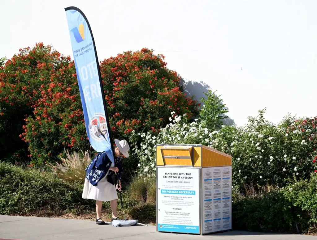 Vote center vandalism, fire-damaged ballots under review, LA County elections officials say