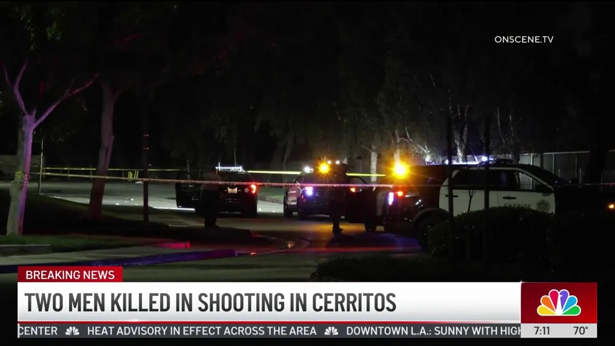 Double shooting kills 2 men in Cerritos
