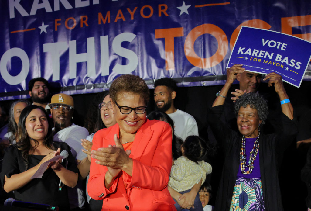 Los Angeles Mayor Karen Bass advances to November runoff as she seeks second term