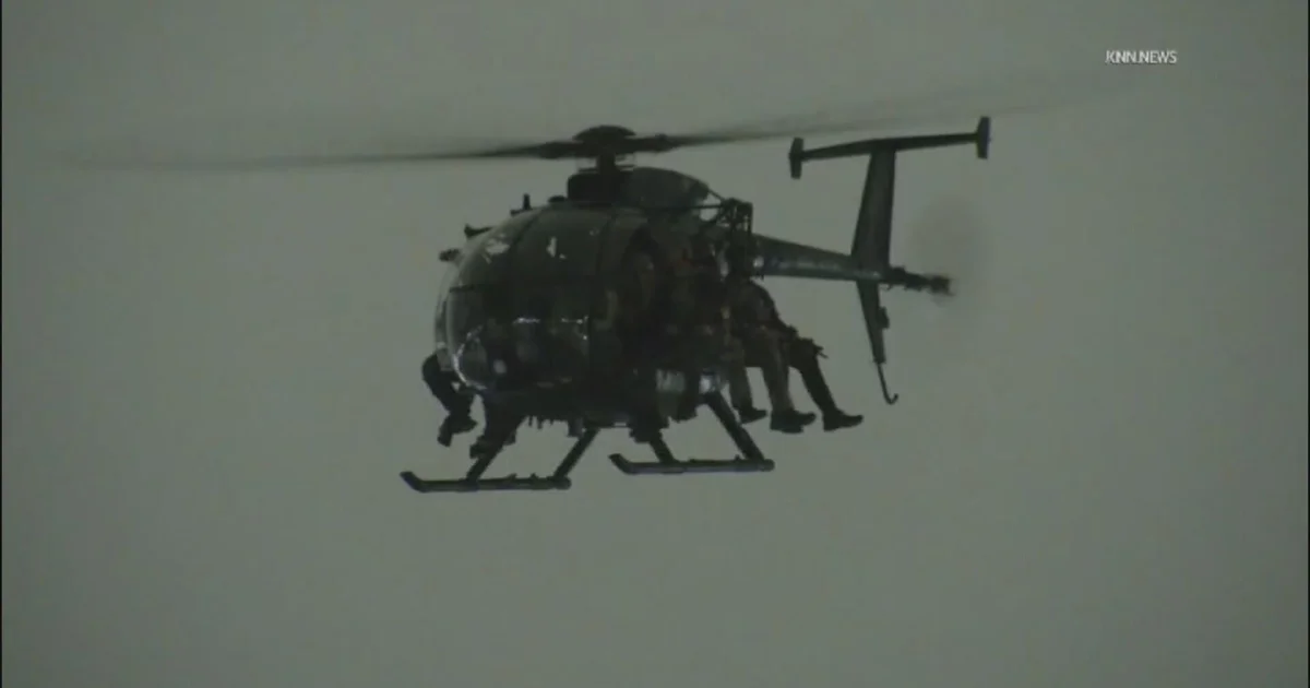 Military training operations continue in Los Angeles County neighborhoods
