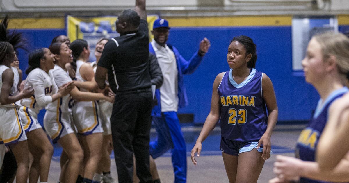 Marina girls' basketball loses heartbreaker to Gahr in Division 5AA semifinals