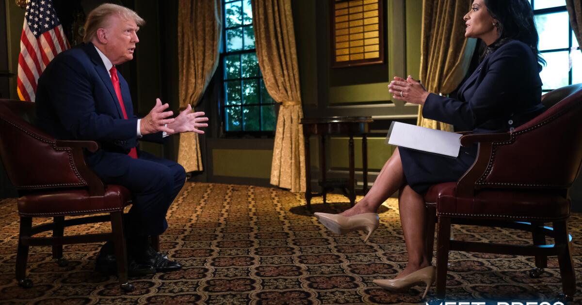 Trump, after baselessly alleging fraud in California vote again, storms out of NBC interview