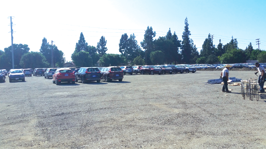 CERRITOS COLLEGE REQUESTS TO PARK AUTO SQUARE CARS AT STRAWBERRY FIELDS AFTER SIGNING AGREEMENT WITH NORM REEVES FOR $35,500 PER MONTH