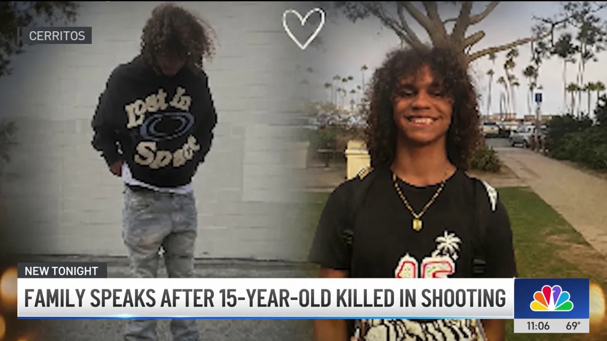 Family speaks after 15-year-old killed in shooting near Chick-fil-A in Cerritos