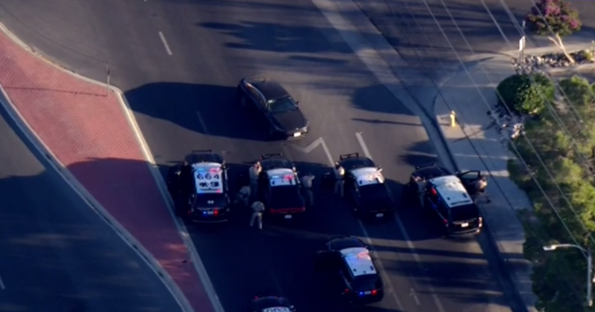 Armed suspect surrenders after hours-long pursuit through LA County