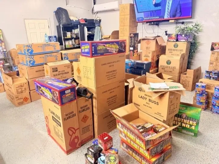10,000 Pounds Of Illegal Fireworks Seized In LA County Gang Probe: Police