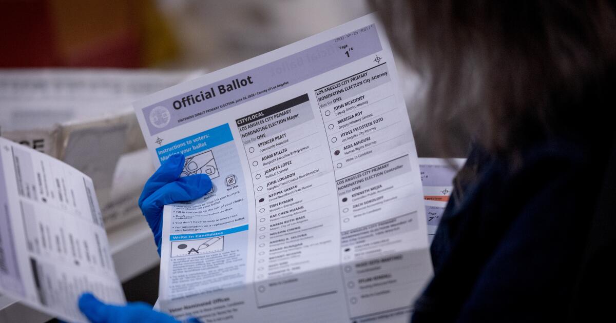 Quicker count, bigger turnout: L.A. County certifies 2026 primary election ballots